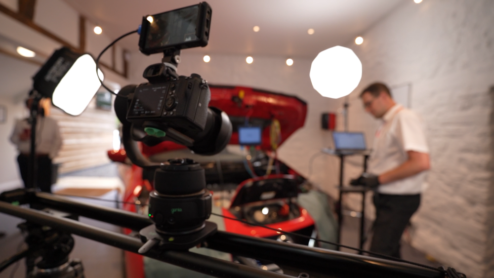 Filming activity at the Our Virtual Academy studio #2.